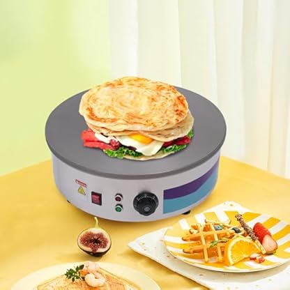 Crepes Maker, Crepes Maker für Crepes mit Ø 45cm, Crepe Maker inkl. Teigverteiler, 2800W, Einfache Bedienung, Für Crepes, Pancakes und Taccos. – Bild 4