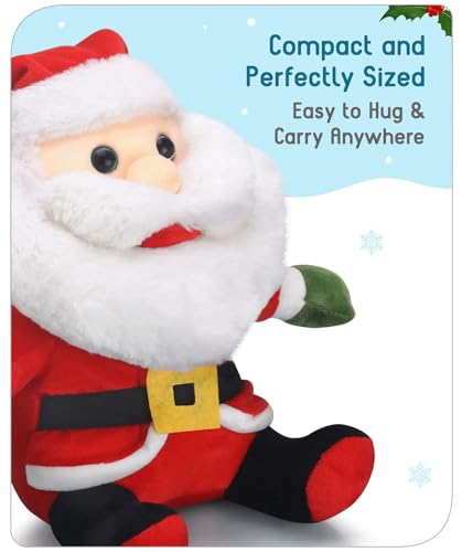 Image of Tickles Santa Claus Soft Stuffed Plush Toy for Kids Boys & Girls Christmas Day (Size: 30 cm, Color: Red & White)