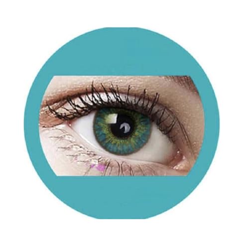 Aqua: Farbige Jahres Kontaktlinsen ohne Stärke mit Aufbewahrungsbox braun blau grün grau türkis weich als 2er Pack (2 Stück) angenehm zu tragen, perfekt für helle und dunkle Augen Aqua: Farbige Jahres Kontaktlinsen ohne Stärke mit Aufbewahrungsbox braun blau grün grau türkis weich als 2er Pack (2 Stück) angenehm zu tragen, perfekt für helle und dunkle Augen