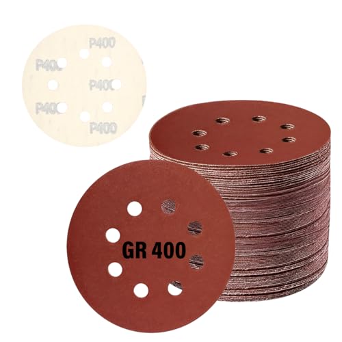 ELITE SUPERFLEX - Kit 50 Discos de Lixa Velcro 125mm 4.1/2” Grão 400