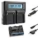 Produktbild Blumax Akku NP-FM500H 1650mAh + Doppelladegerät NP-FM-500H Dual Charger | passend zu Sony Alpha A57 A58 A65 A65V A68 A77 A77V A99 A99 II UVM || 2 Akkus gleichzeitig Laden