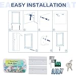 SWANCROWN Outdoor Enclosed Cork Bulletin Board Weatherproof Display Cases Tamperproof Notice Poster Memo Board with Aluminum Frame,36x24 inches - Image 4