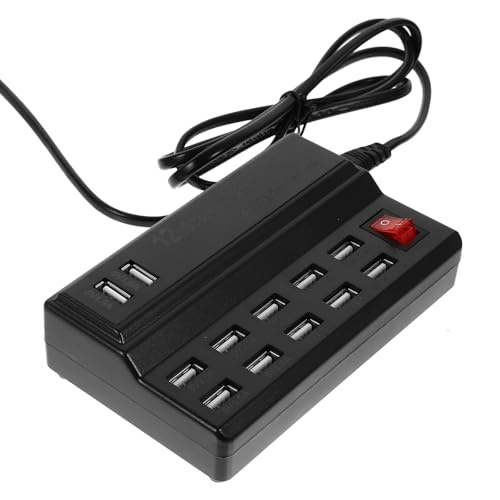 Cargador USB múltiple para solucionar la falta de enchufes de 12 puertos compacto