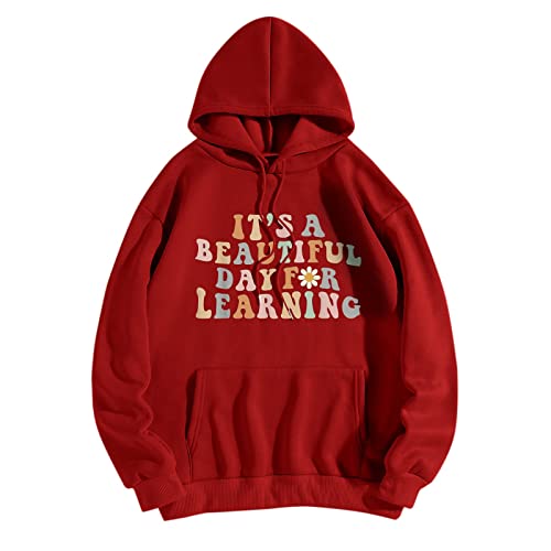 Damen Sweatshirt Damen-Druck-Hoodie, langärmliges Kapuzen-Sweatshirt, Top,...