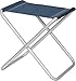 BERGER Tragbarer Camping Klapphocker zusammenklappbar bis 100 kg, Alu Camping Klapphocker Outdoor, Fußablage Hocker Campinghocker Beinablage Sitz Anglerhocker Falthocker