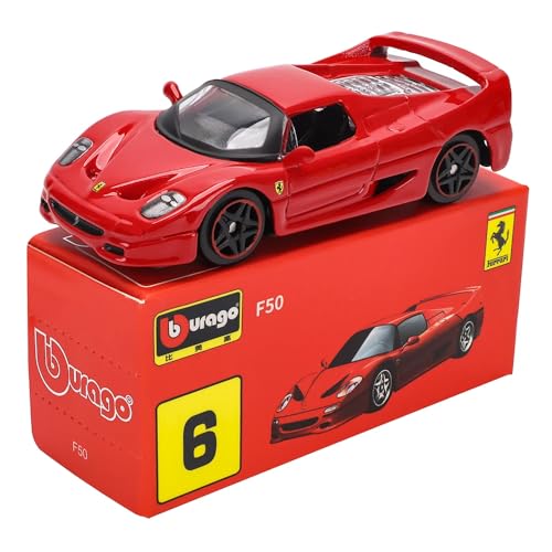 Image of Bburago 1:64 Scale Ferrari Series Model Collection Race Diecast Metal Model Car (F50)
