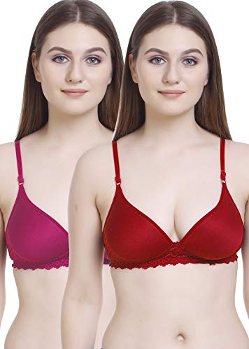 Image of FIMS - Fashion is my style Women Lace Padded Bra Lightly Pad Full Coverage