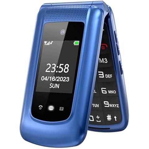 Téléphone Senior Uleway Clapet Bleu Cover