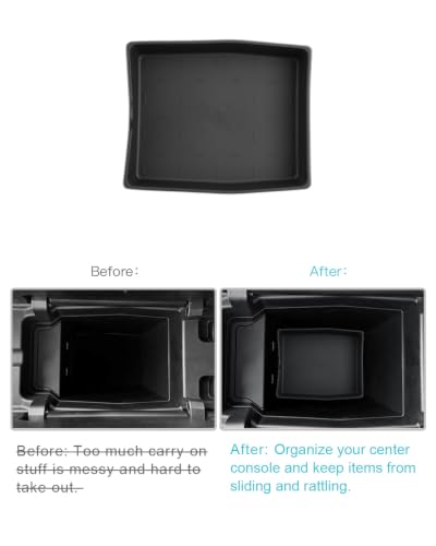 Image of CDEFG for 2026 Mazda CX5 Center Console Organizer Bottom Tray Accessory | for 2026 Mazda CX-5 (S /Select /Preferred /Premium /Premium Plus) Middle Console Under Armrest Storage Tray Coin Holder