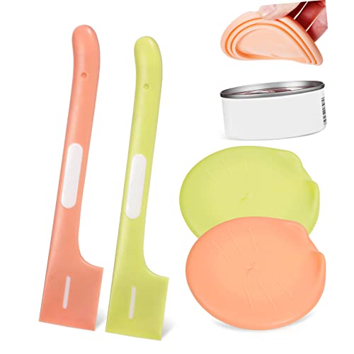 BESPORTBLE 2Sets Pet Food Can Cover and Spoon Set Silicone Dog and Cat Food Can Lids Stackable Design with Capacity Spoon for Easy Pet Food Storage and Freshness