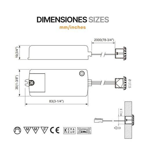 GBBC Elektronisches Sensorrelais HZK218C, Max. Erkennung 10 cm, Batteriebetrieben, Neutraler Ton, Bewegungsmelder