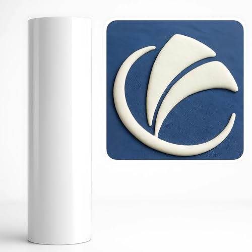 echomerx Puff Vinyl Heat Transfer 12'x6' White – Long 3D Puffy HTV...