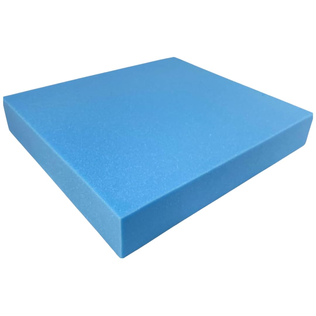 Extra Firm Blue Foam Pad Cushions for Upholstery Perfect for Sofas, Beds, Benches, Campervans & DIY Projects Durable, 1", 2", 3", 4", 5" Thickness (2 inch, 30" x 38" or 76 x 96 cm)