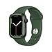 Produktbild Apple Watch Series 7 (GPS, 41mm) Smartwatch - Aluminiumgehäuse Grün, Sportarmband Klee - Regular. Fitnesstracker, Blutsauerstoff und EKGApps, Always-On Retina Display, Wasserschutz