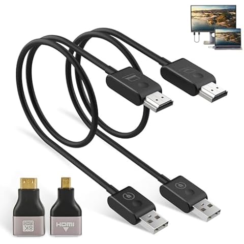 Moman Wireless HDMI CS6, 1080P HDMI Wireless Transmitter and Receiver Extender 20M/65FT 5G for Laptop PC TV Box Camera Projector for Streaming Video, Wireless-HDMI-Transmitter-Receiver-Extender Cover