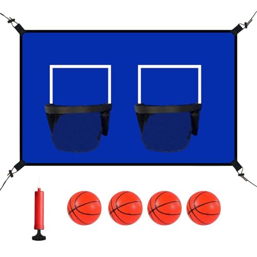 Panier de basket pour trampoline haut de gamme avec double arceau durable