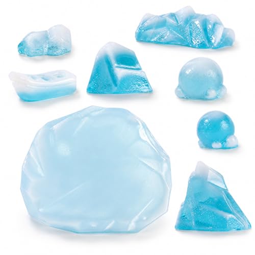 Image of ULTECHNOVO 8Pcs Arctic Iceberg Model Realistic Miniature Polar Scene Decorations for Cake Aquarium Home Office Decor for DIY Enthusiasts and Creative Projects