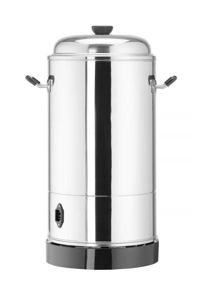HENDI Dispensador de Bebidas Calientes Eléctrico, Doble Pared, Termostato Regulable hasta 110°C, 9L, 230V, 2200W, 322x390x(H)522mm, Acero Inoxidable