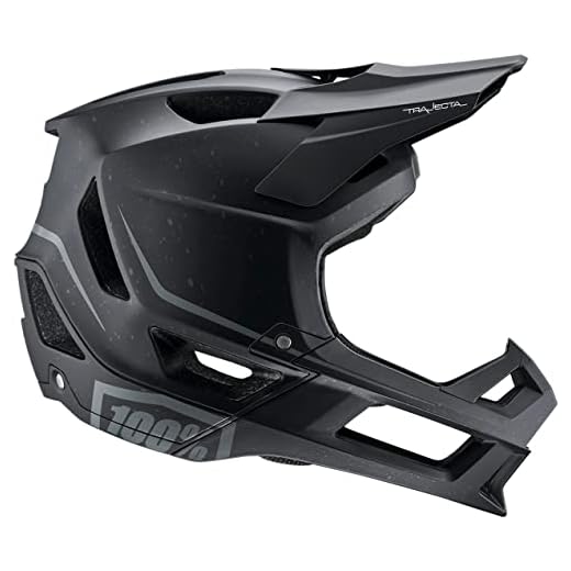 100% Trajecta All Mountain/Endurance Mountain Bike Helmet - Lightweight & Breathable MTB Smartshock Cycling Helmet w/Visor and Chin Bar