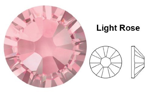 223 - con cristalli Swarovski, colore: rosa chiaro...