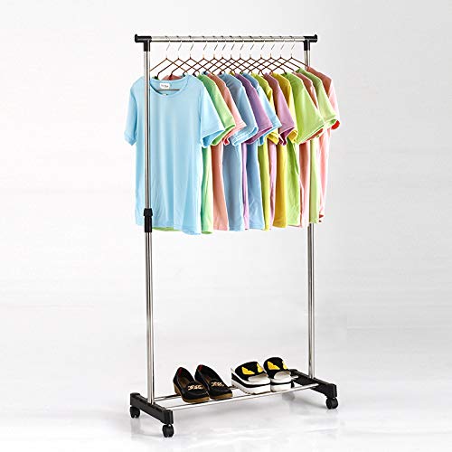 Arara Roupas reforçada Aço Inox altura regulavel com Rodas GT730 - Lorben
