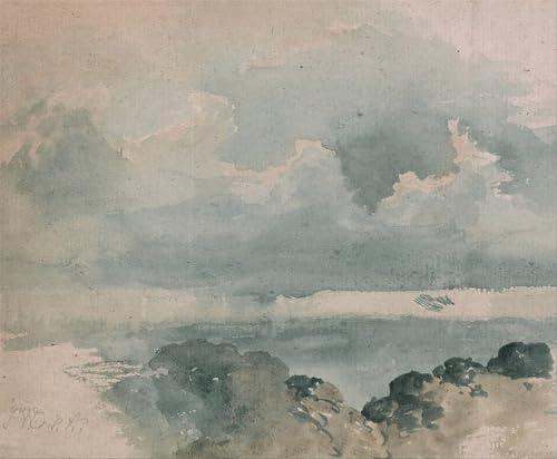 Pintura mural en lienzo SERENDIPITP con diseño artístico de un cielo clásico en 60x90cm