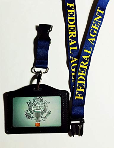 USMPC - Federal Agent Neck Straps Nylon Cruise Lanyard Swivel Hook Clip with ID Holder& Law Enforcement Movie Prop ID - Lanyard/ID Card/Badge Holder for Police, ATF, DEA, DHS, FBI, ICE, etc. USMPC - Federal Agent Neck Straps Nylon Cruise Lanyard Swivel Hook Clip with ID Holder& Law Enforcement Movie Prop ID - Lanyard/ID Card/Badge Holder for Police, ATF, DEA, DHS, FBI, ICE, etc.