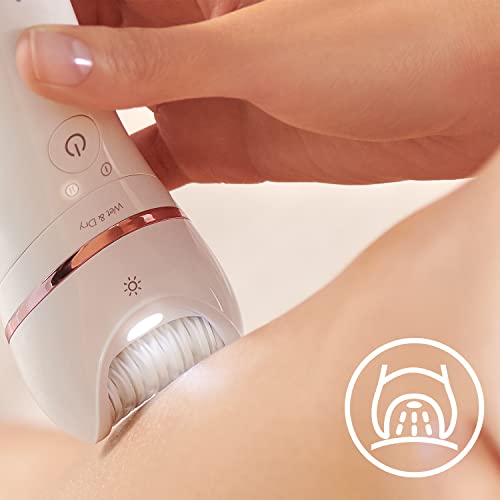 Philips Epilierer Series 8000, kabelloser Nass- und Trockenepilierer für Beine und Körper, mit 9 Zubehörteilen, Rasierer, Langhaarschneider, Pediküre und Körperpeeling-Gerät, Modell BRE740/10 - Image 5