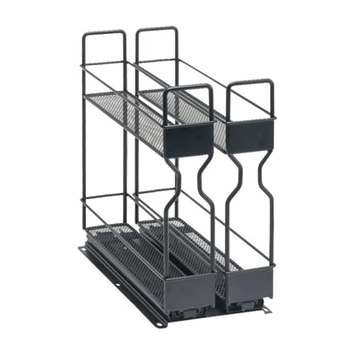 Ioensy Organizador Deslizante de Especias Estante Extraíble para Tarros Repisa de Hierro para Condimentos Diseño de Rail Deslizante Adecuado para Cocina