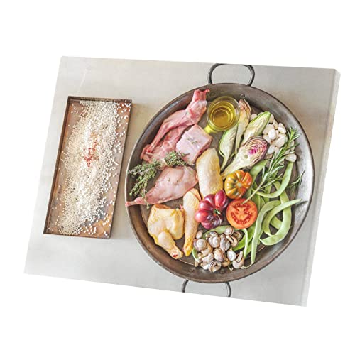 Cuisine espagnole art culinaire tableau paella tradition 53x40