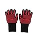 Calma Dragon Guantes Extremadamente Resistentes al Calor BBQ 932F Altas Temperaturas, Guantes Barbacoa, Guantes de Ignífugos para Cocinar Horno y Cocina Protección Antideslizantes Silicona