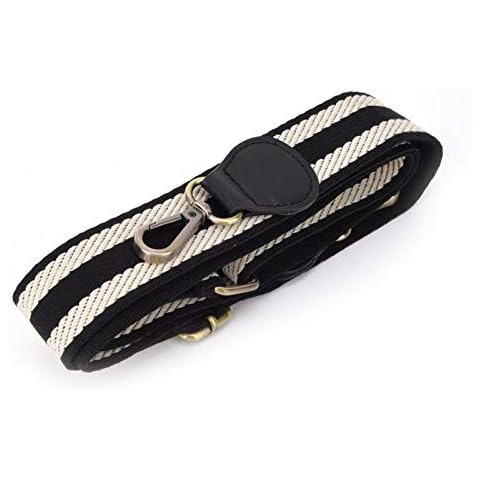34.65~52.76in Bag Strap Leather Crossbody Handbag Shoulder Non-Slip Adjustable Belt Replacement Bag Purse Luggage DIY Accessory(Black and White) Cover