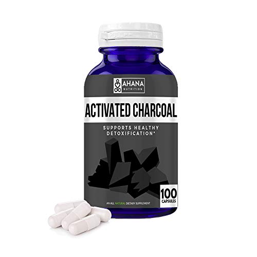 Ahana Nutrition Activated Charcoal Capsules for Detoxification, Gas, Hangovers & Teeth Whitening (450mg – 100 Capsules) Ahana Nutrition Activated Charcoal Capsules for Detoxification, Gas, Hangovers & Teeth Whitening (450mg – 100 Capsules)