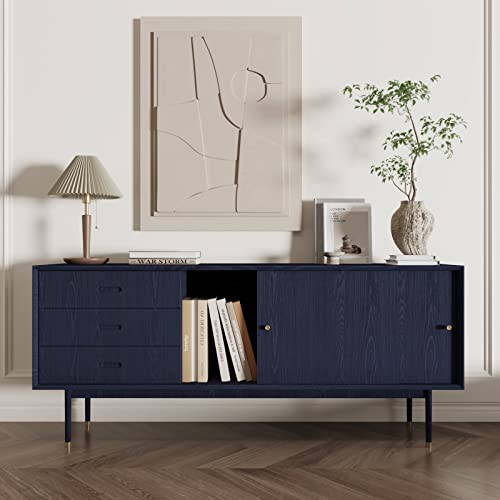 CRE8TIVE Navy Blue Wood Effect Wallpaper Peel and Stick Wallpaper for Bedroom Wood Vinyl Wrap for Furniture Thick Textured Contact Paper for Living Room Kitchen Cupboard Cabinet 30cm x 200cm - Image 3