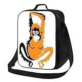 KLFDGGYU Bolsa térmica para el almuerzo personalizada de El Libro la Selva Rey Louie mujer ideal playa camping viajes deportes al aire libre regalos