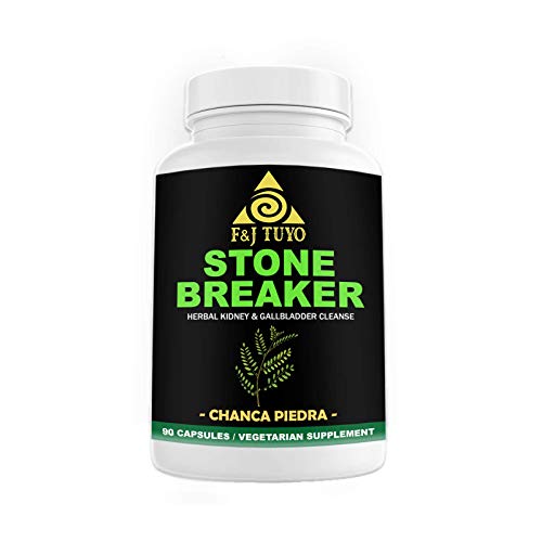 F&J Tuyo Peruvian Stone Breaker-Chanca Piedra | 1000 mg | Natural Kidney Cleanse, Gallbladder Support, 90 Capsules