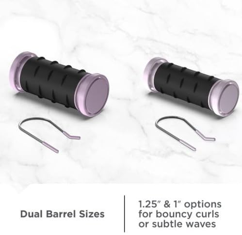 Remiingtons-Compact Ceramic Hot Hair Rollers - 1.25" Travel Size Set with Anti-Static Technology, Ionic Infusion, in Sleek Black - 10 Piece Kit Pack of 1
