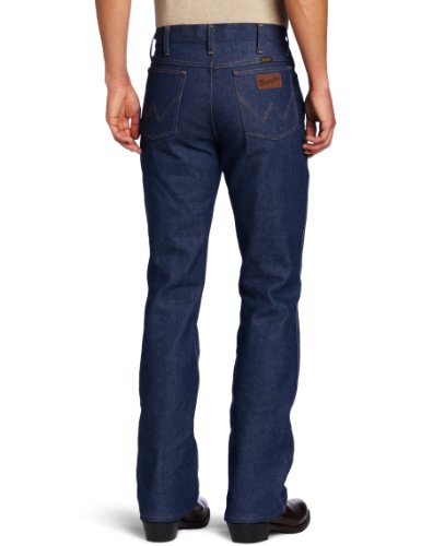 Wrangler Men's Tall Size Western Boot Cut Slim Fit Jean, Navy, 31x38