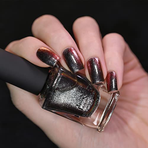 Image of ILNP Grand Entrance - Gunmetal Metallic Duochrome Nail Polish