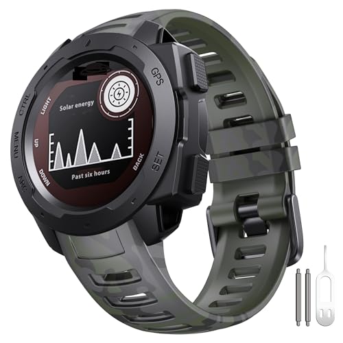 Bracelet Instinct de rechange en silicone anti-irritation pour Garmin