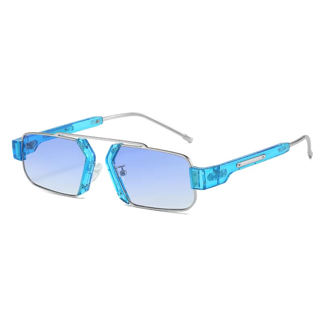 Okulary przeciwsłoneczne retro Fashion Clear Ocean Gradient Lens Shades UV400