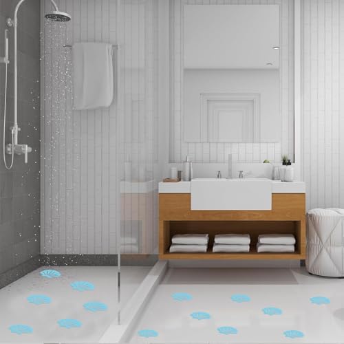 Acooruiteng Anti-Rutsch Aufkleber Antirutsch Aufkleber Anti Rutsch Badewanne Selbstklebend Anti Rutsch Dusche Dusche Antirutsch Aufkleber Non Slip Bath Stickers mit Schaber für Badewanne Dusche12Stück