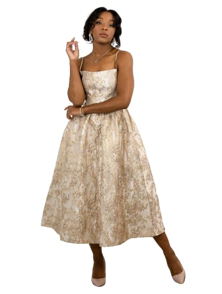 Robe jacquard pour femme BALOU chic idéale pour vos soirées et cocktails