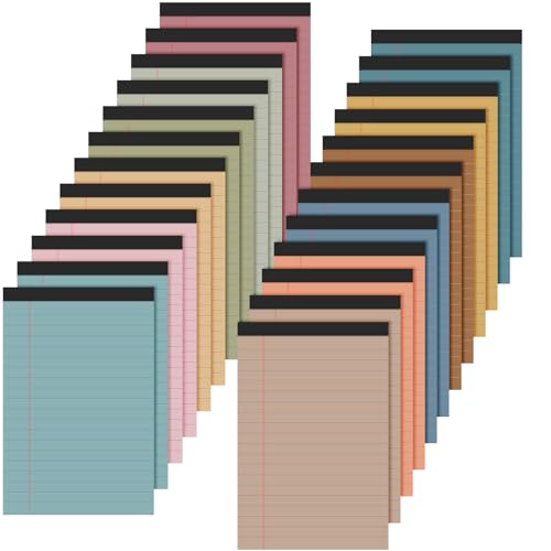 Petits blocs-notes lignés de 24 pièces Lincia, carnet de notes frais 10x15 cm