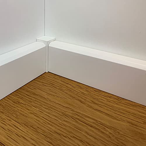 Trevendo® Eckstäbe Innenecke, Außenecke, Verbinder 15er Pack E7: 18 x 18 x 61 mm RAL9016