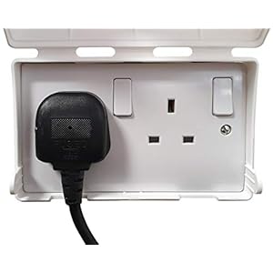 BabySecurity Electric Plug Socket Cover (1 Pack, Double) Proofing Electrical Plug Socket for Home and School – White UK…