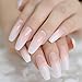 Natural Coffin Daily Salon False Nail Long Full Cover French Nail Tips Gradient Smooth Ballerina Faux Ongles