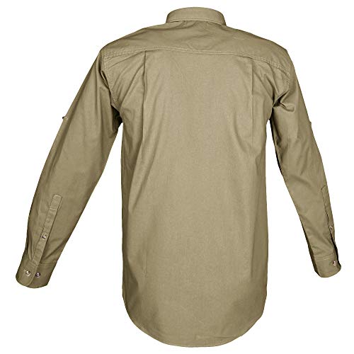 Trail Shirt for Men Long Sleeve, 100% Cotton Shirt for Hunters, Explorers, Photographers and Journalists3