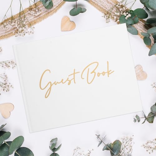 Libro de firmas para bodas de diseño clásico y set de papelería exclusivo para recuerdos 8