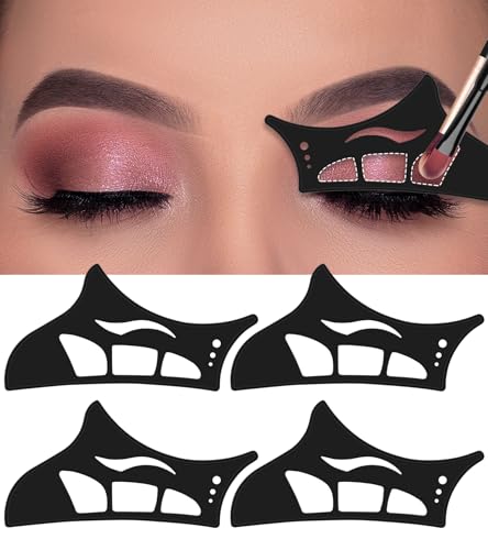 4PCS Reusable Eyeshadow Stencil Tool for Eyes, Cat Eyeliner Stencil